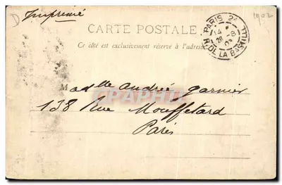Parigi - Il Conto di Sconto — E. Nriocard — Verso