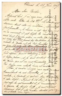 Villeneuve-sur-Yonne — La Chiesa di Nostra Signora — Cartolina postale n°14 — Verso