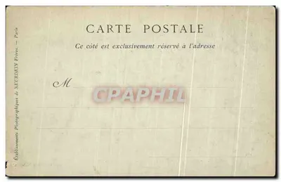 Antieke ansichtkaart Parijs Kerkhof van de Père Lachaise het Columbarium — Achterkant