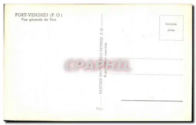 Port-Vendres (P.O.) — Vista geral do porto — SANGCHEZ P.O. n°14/5 — Verso