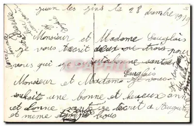 Ano Novo — decoração de musgo e sapatos — DIX PARIS n°2394 — Verso
