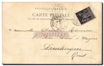 Pavillons des États-Unis de l'Amérique et de la Turquie — Wystawa Uniwersalna 1900 — Paryż — Rewers