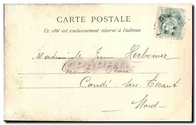 Le Havre — A Virgem Preta em Graville — La C. P. A. Paris — Verso