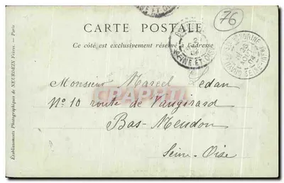 Graville-Sainte-Honorine — Antigua Abadía — Colecciones ND Phot — Reverso