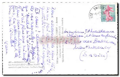 Brouage — Os Muros do Século XVII — A Porta Real — Edições A. Gilber — Verso
