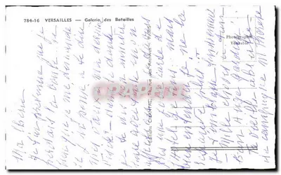 Versailles — Galeria das Batalhas — Chantal — Verso