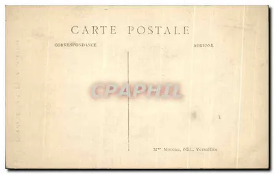 Estatua de Venus — Parque de Versalles — Mme Moreau, edit., Versalles — Reverso