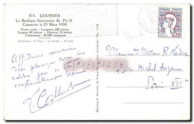 Bazylika podziemna św. Piusa X — Lourdes — Wydawnictwo Edilux — Rewers