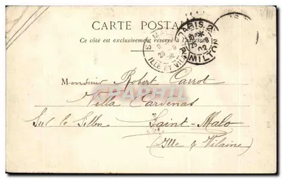 Paris — Avenue des Champs-Élysées avec l'Arc de Triomphe — éditeur anonyme — Rückseite