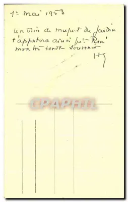 Bilhete postal antigo Igreja de São Bernardo Paris Altar de Santa Geneviève — Verso