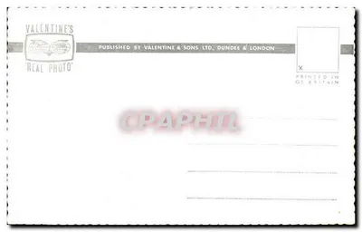 Skale przy Ladram Bay — widok skał i falistego wybrzeża — wydawca Valentine & Sons Ltd, nr serii K 4402 — Rewers