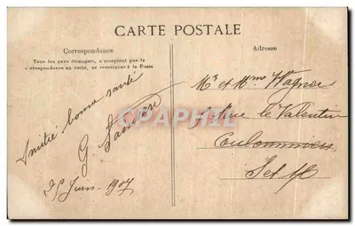 Paris la Nuit — Moulin de la Galette — Éditeur : H. Daire, n°20 — Verso