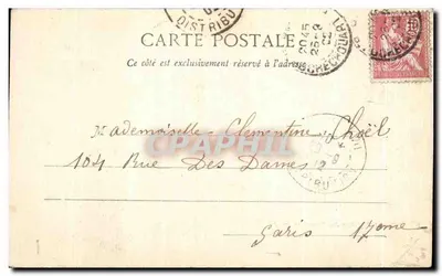 Paris - Die Kirche des Heiligen Herzens — im Bau, Verleger nicht sichtbar — Rückseite