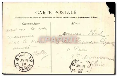 Le Havre-Sainte-Adresse — Uitzicht genomen vanaf het semafor van de Hève — Collectie n°82 — Achterkant