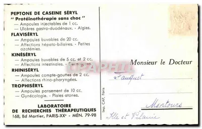 Stare znaki handlowe Paryża — Zebrane i narysowane przez Jean-Julesa Dufoura — « Au Compas d’Or » — 64–72, rue Montorgueil — Rewers