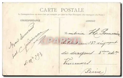 Rambouillet — Mleczarnia — wydawca C. P. Rambouillet, n° 1436 — Rewers