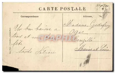 Saint-Cloud - O Parque. Grandes Eaux. Antigo local do Castelo — Verso