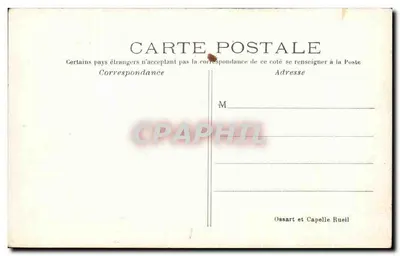 Rueil - Castelo da Malmaison, Antiga residência de Napoleão I e da Imperatriz Joséphine - Cour d'Honneur — Verso