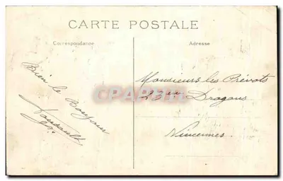 Saint-Germain-en-Laye — Zamek, Kościół, Stacja, widok z parteru "Miłość i Szaleństwo", autor Darbefeulle — Rewers