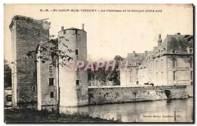 St-Loup-sur-Thouet — O Castelo e o Torreão (Lado leste) — Dando-Berry Loudun - 381