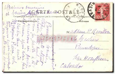 Nevers - Porta da Cruz e Porta Anterior — B. F., Paris, n°45 — Verso