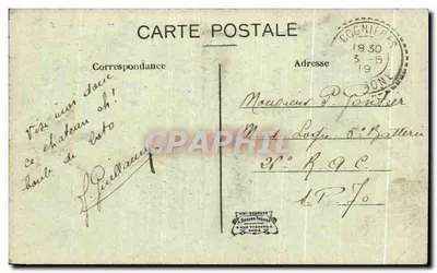 Zamek BOURNEL — Côte de Cubry — Wydawca: VUI-BESGUN & GUITARD FRÈRES — Rewers