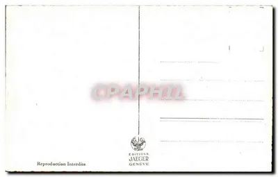 Lausanne — Katedra i Alpy — Éditions Jaeger Genève, nr 744 — Rewers