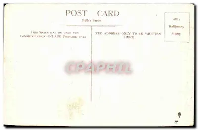 Bilhete postal antigo Entrada para o Parque da Corporação Blackburn — Verso