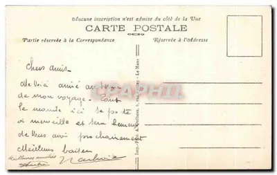 Le Mans — Katedra i Plac Wilbur-Wright — 193. — Wyd. P. A. Dolbeau, 6, rue Auréry — Rewers