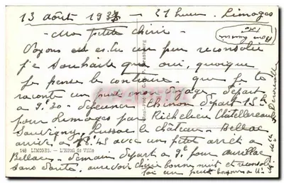 Limoges — Plac Rady Miejskiej — wydawca Cap — Rewers