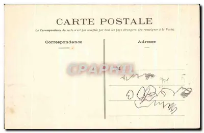 Le Croisic - A Grande Côte, um dia de tempestade — Coleção A. Thurel, Nantes — Verso