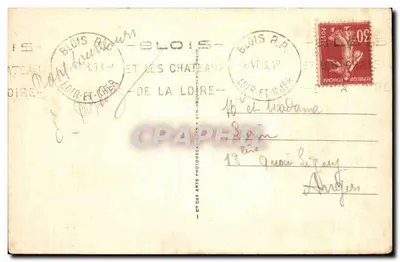 Blois — O Castelo — A Escada de Honra de Francisco I e Ala de Gaston d'Orléans — ND200 — Verso