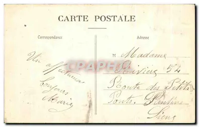 Belfort — De Statuïet « Quand-Même » — Plein d'Armes — Uitg. P. B. — Achterkant