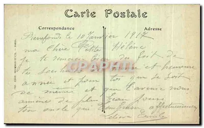 Zamek Pierrefonds — Widok z drogi Villers-Cotterêts — ND. Fot. — Rewers