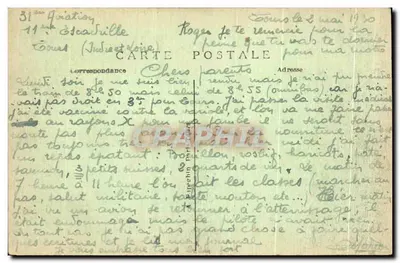 Tours (Loir-et-Cher) — Plac Descartes i Rabelais — Most Kamieniany — Loira — A.P. n°47 — Rewers