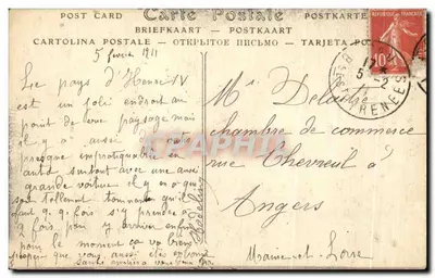 Pau — A Estátua de Henri IV — ND Fot. — Verso