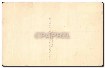 Bilhete postal antigo Dargilan Entrada da Sala do Lago — Verso