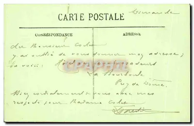 La Bourboule — Widok z drogi Murat-le-Caire — L.L. — Rewers