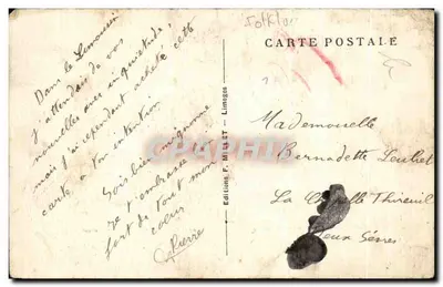 Os Camponeses de chez nós — As Castanheiras — Edições F. MILLET, Limoges — Verso