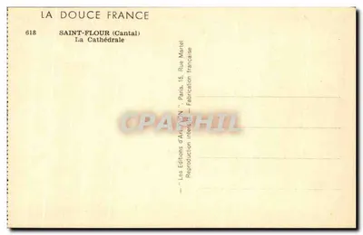 Saint-Flour (Cantal) — La Cattedrale — Les Éditions d'Art Lyon — Verso