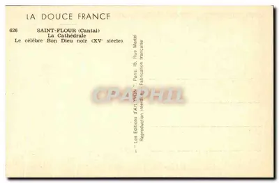Saint-Flour (Cantal) — Katedra — Znany Czarny Pan Bóg (XVe wiek) — Rewers