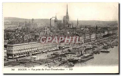 Rouen — Vista tirada do Ponte-Transbordeur — ND