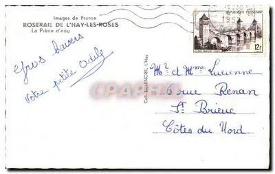 Rosaledo de L'Hay-les-Roses — A Lagoa — Raymon — Verso