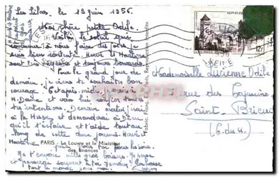 Louvre — Paryż — Wydawca E.R. Paris, numer serii nieodczytelny — Rewers