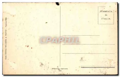 Scena notturna a Venezia — coppia in una gondola — editore Fratini & Ballerini, n°353 — Verso
