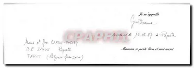 Papote à praia — Tahiti — S.A.R.L. EDIÇÃO ALGAMÉ — Verso