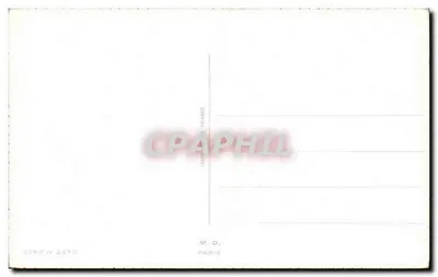 Arranjo de flores — Cesto decorado — M.D. Paris, série n°2470 — Verso