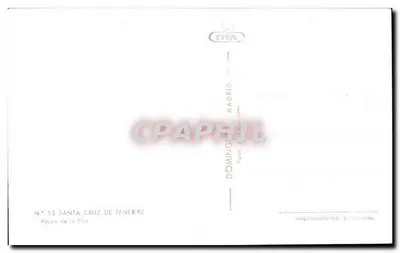 Plaza de la Paz — Santa Cruz de Tenerife — FISA — Verso