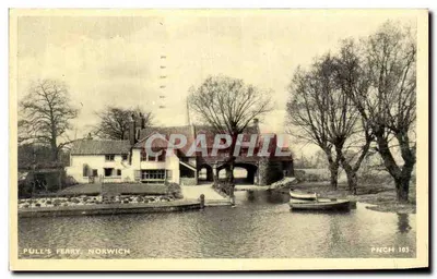 Bilhete postal antigo Pull'S Ferry Norwich