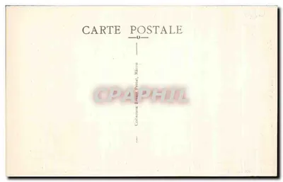 Pamiętniki Lamartine — Jezioro — Wydawca: Ernest Prout, Mâcon — Rewers